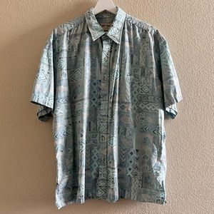 Vintage Cooke Street Honolulu Casual Button Down Shirt Size XL